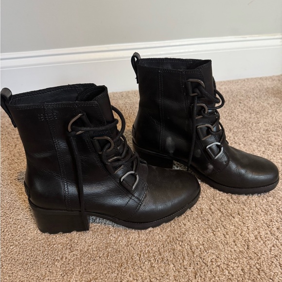Sorel Black Lace-Up Boots - Picture 3 of 4